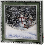 Christmas Decorative Frame Light Music Snow Tra...