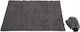 Zolux Dog Cleaning Towel Rug Microfiber Glove Drying 100x70 Gray