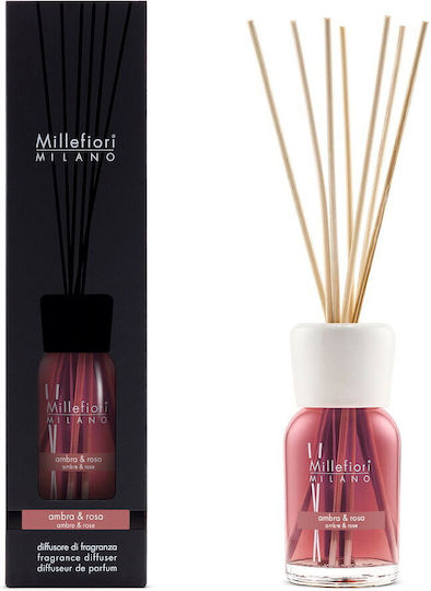 Millefiori Milano Fragrance Diffuser Amber & Rose 100 Ml