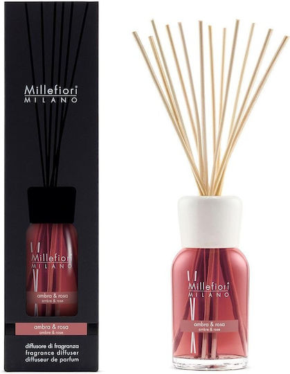 Millefiori Milano Home Fragrance Diffuser Amber and Rose 500 ml
