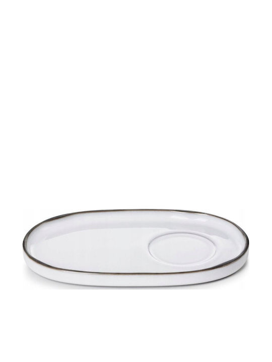 Revol Caractere Πιάτο Ρηχό Οβάλ Λευκό 18x11.1cm