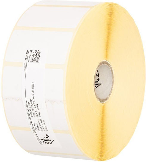 Zebra Αυτοκόλλητες Ετικέτες σε Ρολό 102x25mm