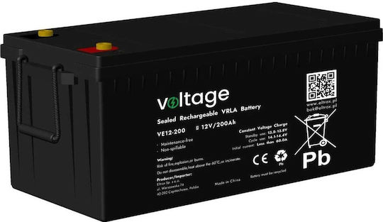 Voltage Батерия UPS с Капацитет 200Ах и Напрежение 12V 1бр