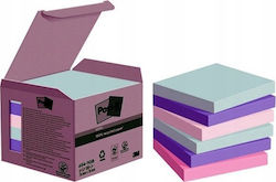 Post-it 3m Eco-Friendly Sticky Memo Notes Post-it Nature Pastel 76x76mm 6x100 Sheets