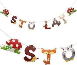 Happy Birthday Forest Animals Garland 250cm Edukamp