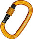 Kong Oval Schraubkarabiner Orange Schwarz
