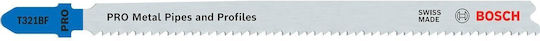 Bosch T-shank Jig Saw Blade Metal Pipes Profiles T321bf 132 Mm 2 Pieces