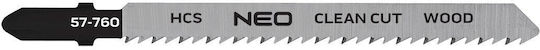 Jigsaw Blades Hcs 10tpi T-Shank Set 2 Pieces Clean Cut