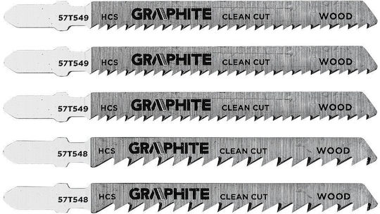 Jigsaw Blades Set 6 TPI 10 TPI HCS T-Shank 5 Pieces