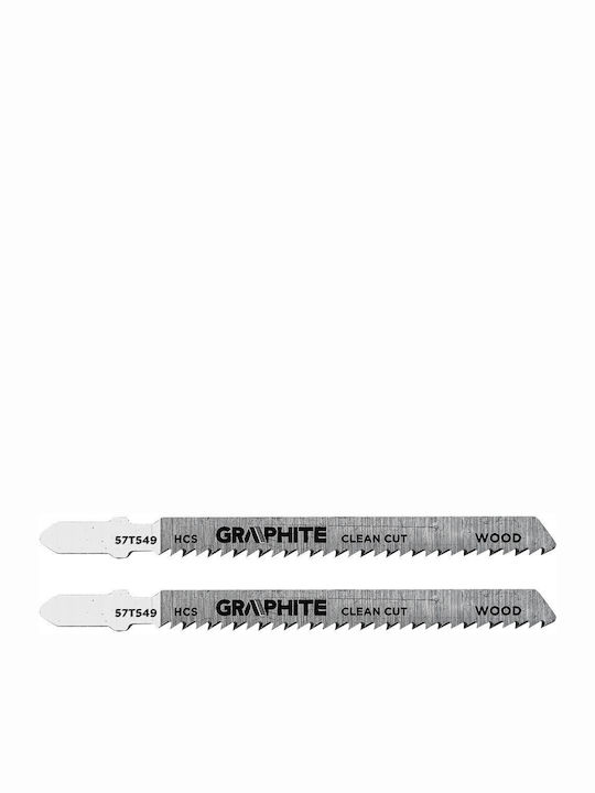Jigsaw Blades 10 Tpi Hcs T-Shank 2 Pieces Clean Cut