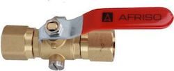 Afriso Amc 2-Посочен Манометърен Кран Гайка G1/2'' X Гайка G1/2'' 6323300