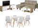 HomeMarkt Σετ Σαλονιού 8τμχ HM21298