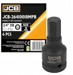 Jcb Ключови Гайки С Връх Бит За Удари 3/4" 18мм 6-Гранен Jcb Ключови Гайки С Връх Бит За Удари 3/4" 18мм 6-Гранен
