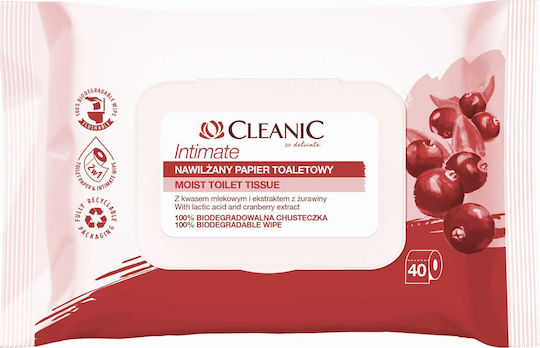 Cleanic Μαντηλάκια για την Ευαίσθητη Περιοχή 40τμχ