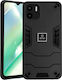 Forcell Plus Hybrid Back Cover Plastic / Tempered Glass Black (Redmi A1+ / A2+)