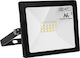 Maclean Energy Στεγανός Προβολέας LED 10W Φυσικό Λευκό 4000K IP65
