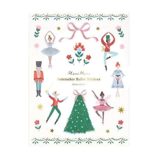 Αυτοκόλλητα Χριστουγεννιάτικα Ballet Nutcracker 10 Φύλλα