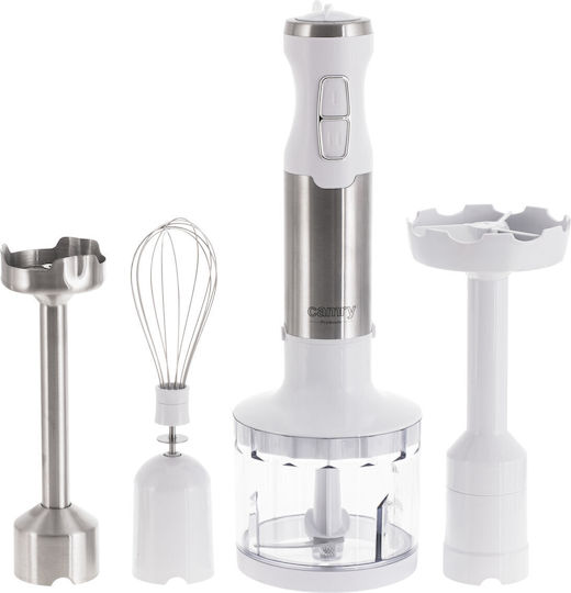 Camry Blender De Mână Cu Tijă Din Inox 1600W Alb