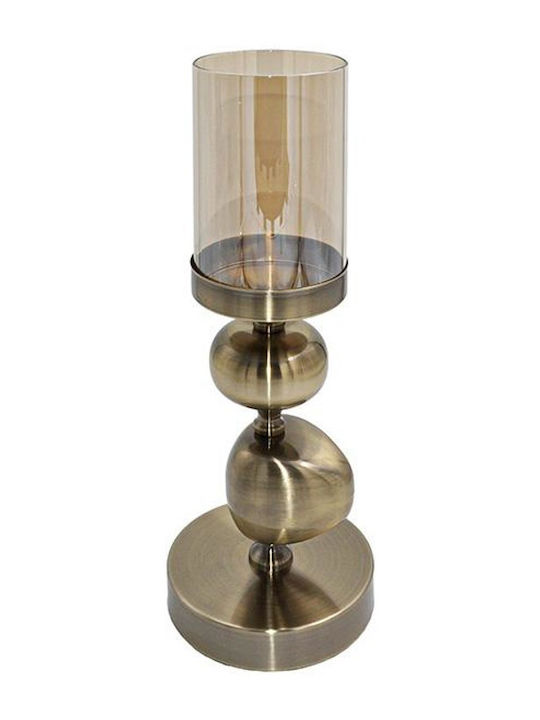 Fylliana Fl2016423 Candle Holder Metal in Bronze Color 13x36x13cm 1pcs