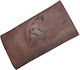 Gk Shoes Tobacco Pouch With Snap Closure 10x16.5cm tobacco brown