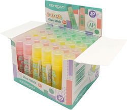 Keyroad Jelly Gel Glue Stick Transparent 9g Display Colour Mix Keyroad Jelly Gel Glue Stick Transparent 9g Display Colour Mix