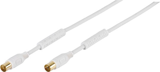 Vivanco Antenna Cable Coax male - Coax female White 10m 1pcs