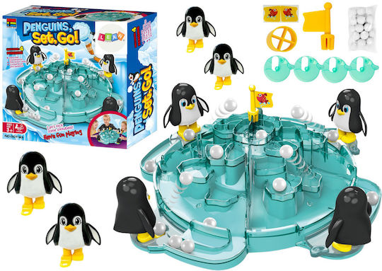 Настолна игра Penguin, Set, Go! за 2-4 играчи 3+ години (EN) Lean Toys