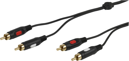 Vivanco Cable 2x RCA male - 2x RCA male 1.8m