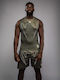 Venum Sleeveless Shirt VENUM-05748-590 for Jiu-Jitsu / MMA Green