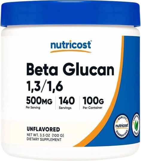 Nutricost Бета-глюкан 1 3/1 6 500 mg 100 g