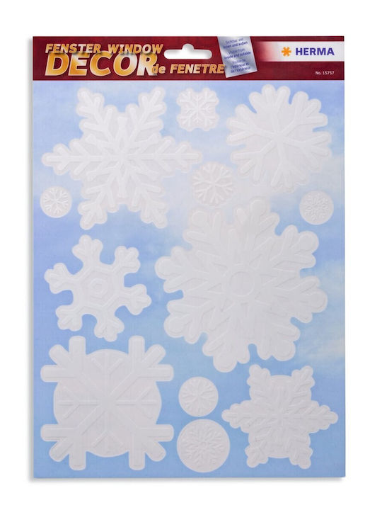 Herma Weihnachtsaufkleber Fenster Schneeflocke 15757