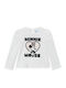 Kids Long-sleeved White Top DFAV1402NF 11-4201TCX