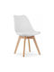 Mark Καρέκλα Κουζίνας από Πολυπροπυλένιο White 49x43x82εκ.