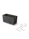 Prosperplast Vaze Pentru Plante Metalice Gri Cu Suport 39.5x18.5x19.5cm 3 Buc