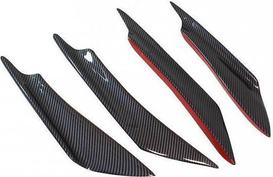 Mtuning Universal Front Bumper Side Extensions Set 4 Pieces