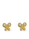 CHrysolithos Earrings made of Gold 9K with Stones