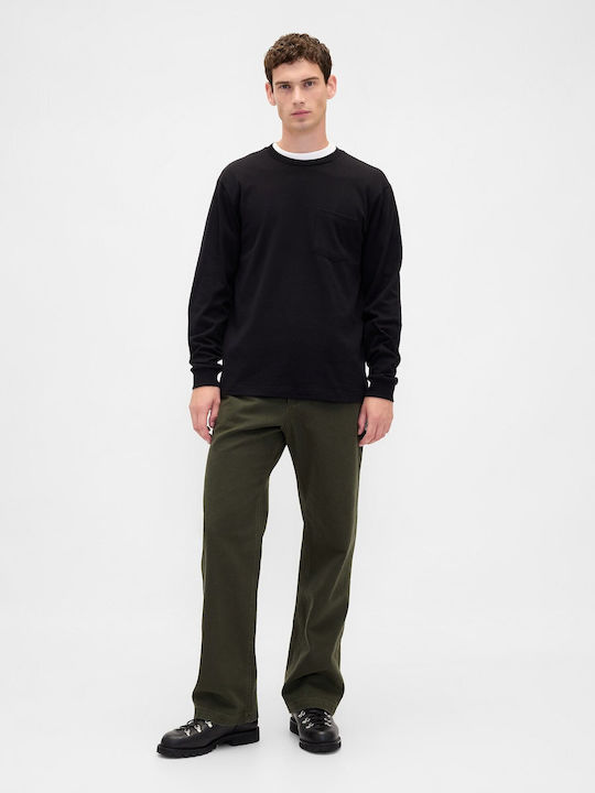 GAP '90s Παντελόνι σε Loose Εφαρμογή Black Moss