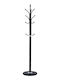 Pakketo Metallic Coat Rack Black Keleste 37x37x175cm