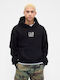 Sweatshirt with Hood True Black
