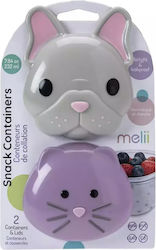 Melii Bulldog Cat Πλαστικό Παιδικό Σετ Φαγητού ...