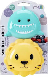 Melii Shark Lion Πλαστικό Παιδικό Σετ Φαγητού 0...