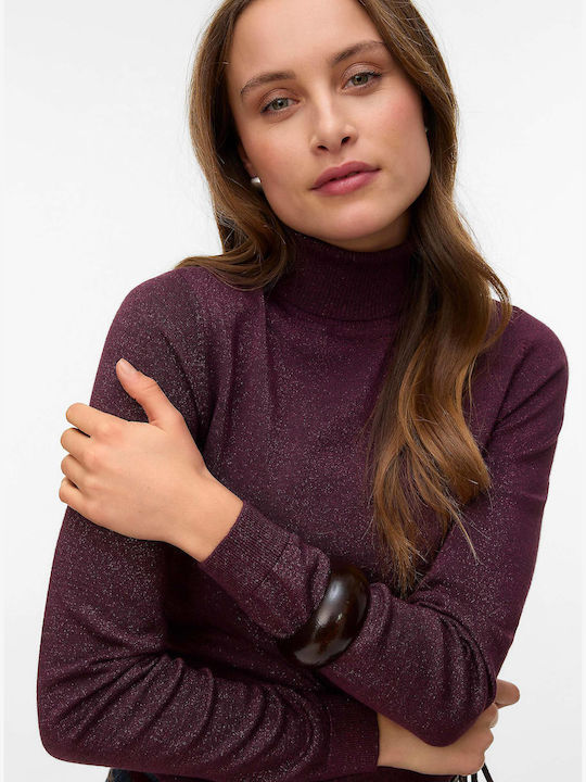 Vero Moda Women's Sweater Turtleneck Bordeaux