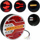 Rear LED Tail Light Turn Signal Brake Reverse Car Truck Trailer 12-24v 14x5cm IP67 W17569-4 X-wheat
