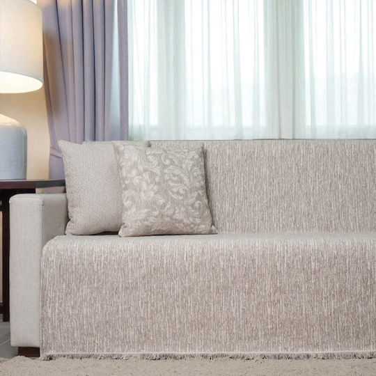 Cotone Armchair Throw Chenille 180x170cm Gray