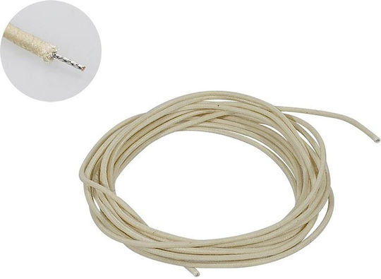 Boston Pbw 50 Wht Usa 1 Foot Waxed Cotton Push Back Wire White