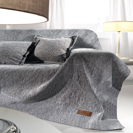 Guy Laroche Avant Ριχτάρι Πολυθρόνας Chenille 180x150εκ. Silver