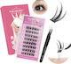 Nagaraku No Glue Needed Diy False Lashes Tweezers White Moonlight Style