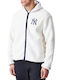 Men's Cardigan with Hood White