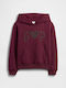 Kids Sweatshirt with Hood and Pockets Burgundy