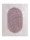 Rythmos Bath Mats Set Cotton Oval Oval 120-117-006 Aged Purple 50x80cm